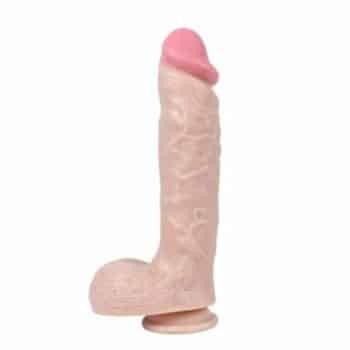 Et Doku Kalın Damarlı 24 cm Vantuzlu Penis Dildo