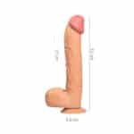 Realistik-Doku-14-cm-Titresimsiz-Kalin-Dildo-Penis-7237-1