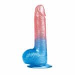 cift-renkli-vantuzlu-silikon-jel-dildo-penis