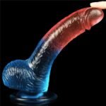 cift-renkli-vantuzlu-silikon-jel-dildo-penis