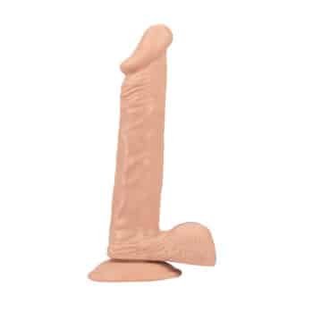 Realistik 24 cm Vantuzlu Damarlı Dildo Penis