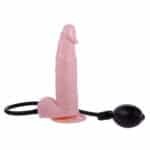 Pompalı Şişirilebilir 18 cm Dildo Penis