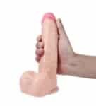 realistik-22-cm-damarli-vantuzlu-dildo-penis