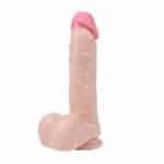 Realistik 22 cm Damarlı Vantuzlu Dildo Penis