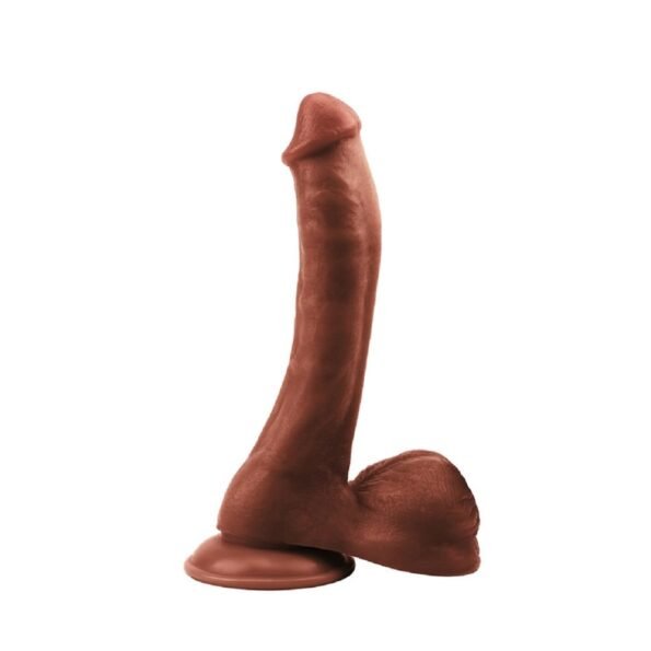 Realistik 24 cm Vantuzlu Melez Dildo Penis