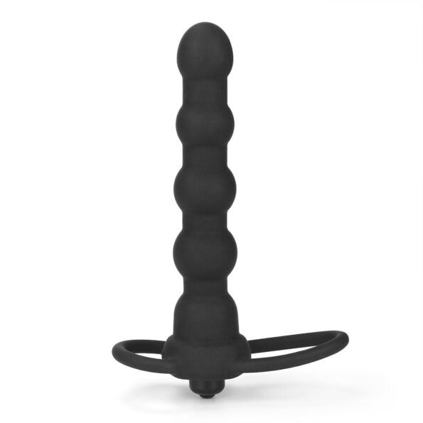 Çift Halkalı Mini Vibratörlü Zenci Penis