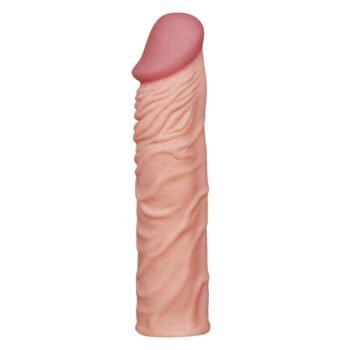 Hassas Damarlı 19 cm Uzatmalı Penis Kılıfı