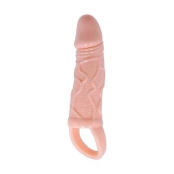 Testis Halkalı 13 cm Titreşimli Penis Kılıfı