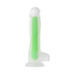 Karanlıkta Parlayan 18 cm Vantuzlu Dildo Penis