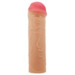 Gerçekçi Doku 2.5 cm Uzatmalı Premium Penis Kılıfı